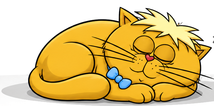 Maurizio the Omaeon cat sleeping
